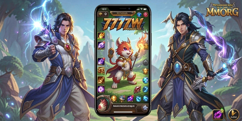 Tampilan gameplay seru dan imersif dari 7777W.