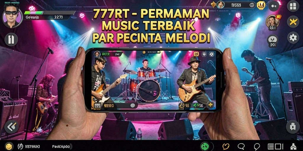 Tampilan gameplay dari 777RT yang penuh warna dan dinamis.