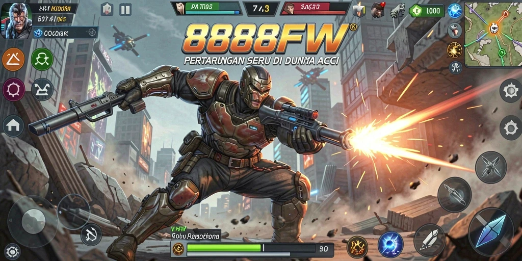 Screenshot menampilkan pertarungan seru dalam <strong>888FW</strong>.