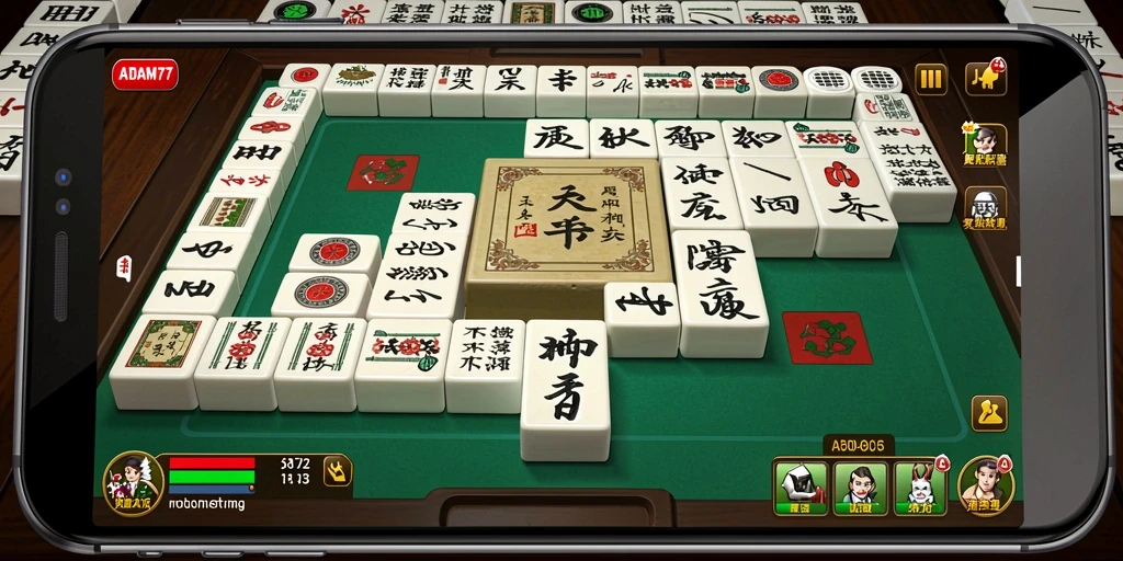 Gameplay seru Mahjong di ADAM77 dengan desain menarik.