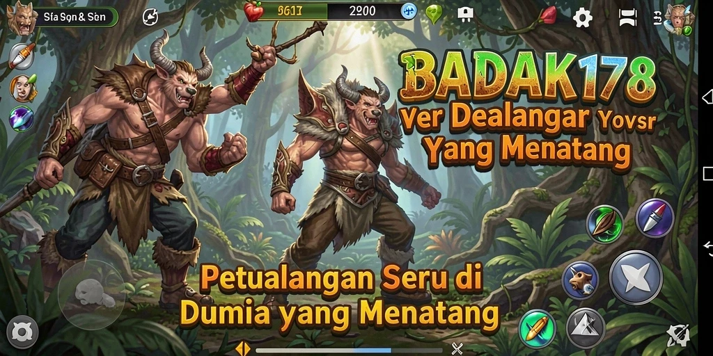 Screenshot utama BADAK178 menampilkan momen petualangan yang mendebarkan.