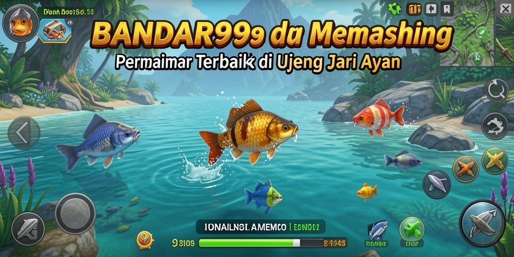 Screenshot gameplay BANDAR99 menampilkan aksi memancing yang seru dan interaktif.