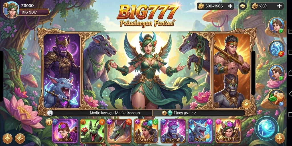 Tampilan gameplay RPG yang mendebarkan dan penuh aksi.