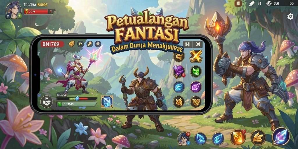 Gameplay seru BNI789 dalam dunia RPG yang memukau.