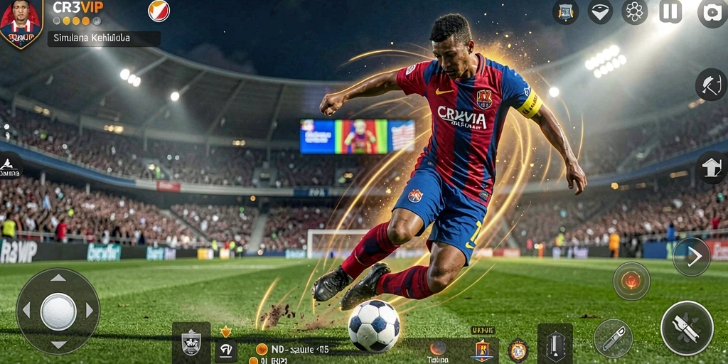 Tampilan gameplay CR7VIP yang menarik dan mendebarkan.