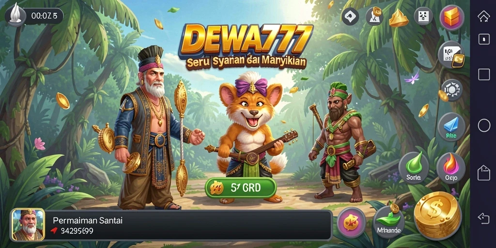 Tampilan menarik dari gameplay DEWA777 yang seru dan mengasyikkan.