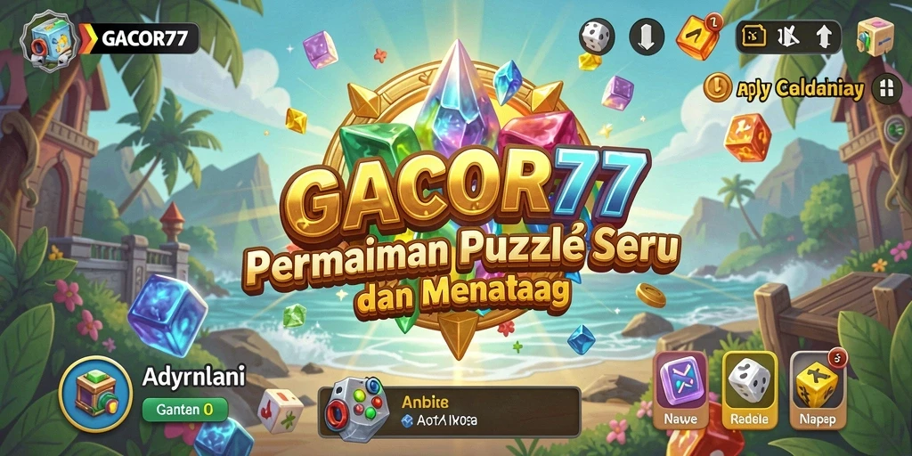 Tampilan permainan Puzzle dalam GACOR77 yang memukau dan penuh tantangan.