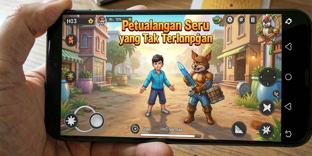 Tampilan menarik dari gameplay H03 yang penuh petualangan.