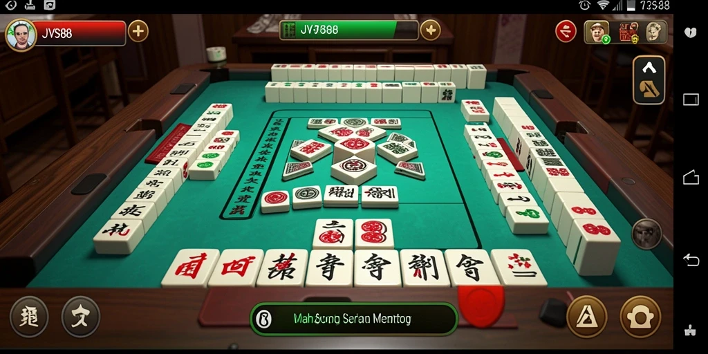 Tampilan gameplay seru dan menarik dari JVS88 Mahjong.