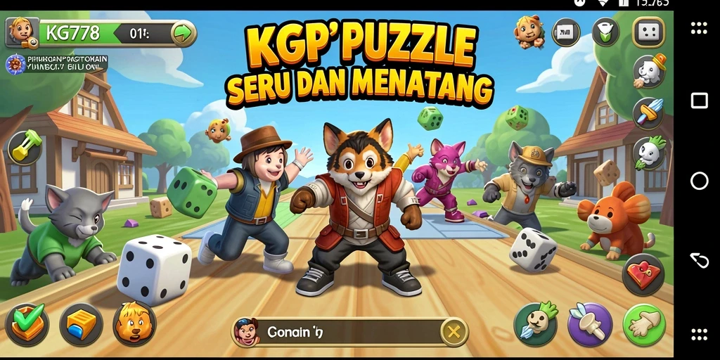 Tampilan gameplay menarik dari KG778 dengan berbagai puzzle menantang.