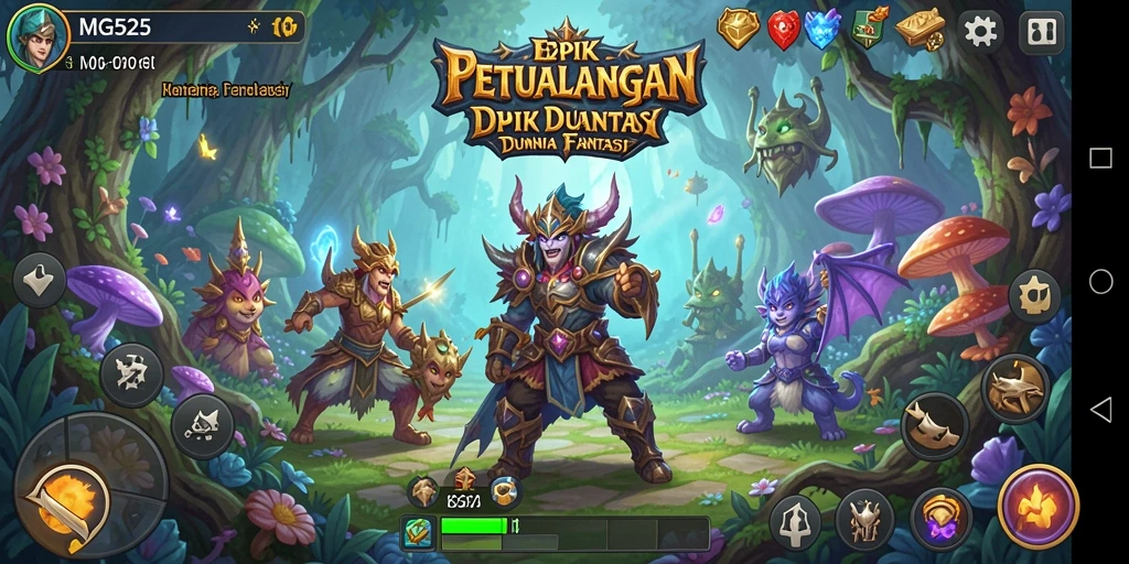 Tampilan screenshot MG525 menampilkan pertempuran seru dengan grafik menawan.