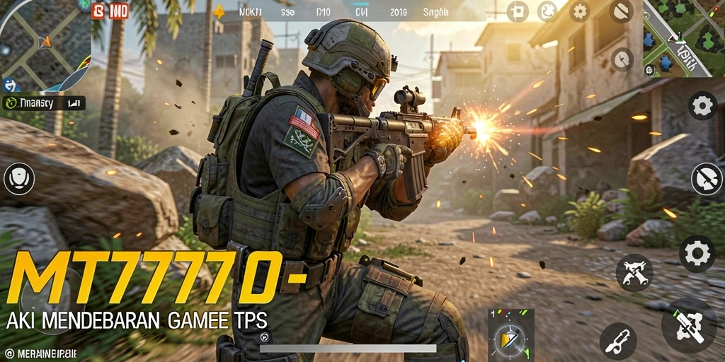 Tampilan aksi mendebarkan dalam MT777 dengan gameplay TPS yang intens.