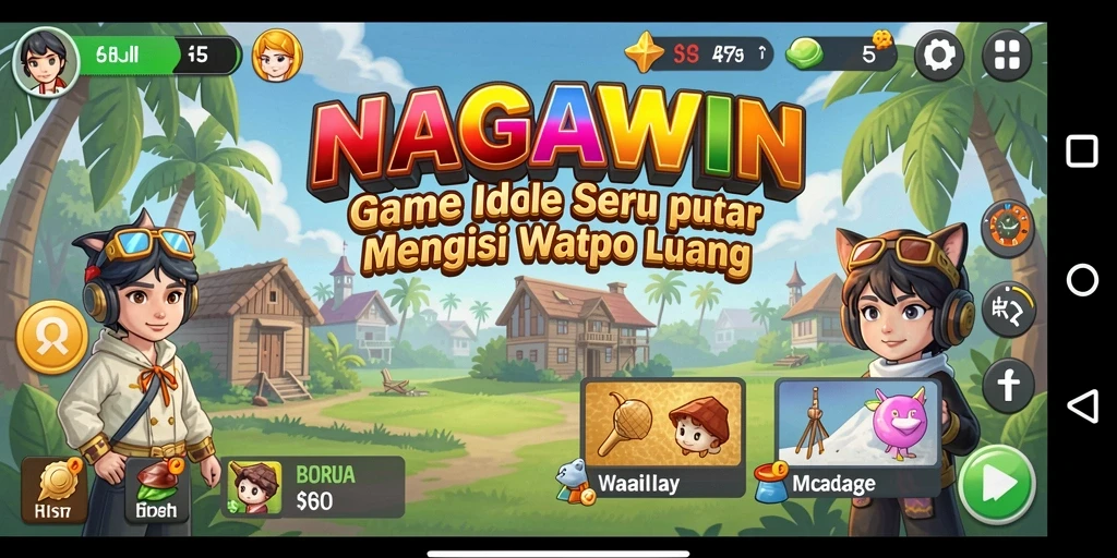Tampilan menarik dari gameplay NAGAWIN yang menenangkan.