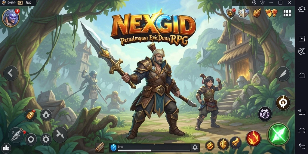 Tampilan gameplay RPG yang menakjubkan di NEXGID.