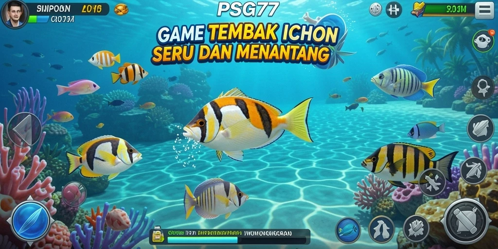 Gameplay seru menembak ikan di PSG77.