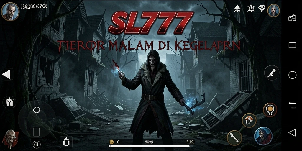 Menampilkan gameplay menyeramkan di kegelapan malam.