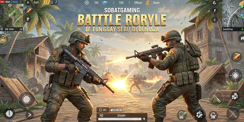 Tampak seru saat beraksi di medan pertempuran Battle Royale.