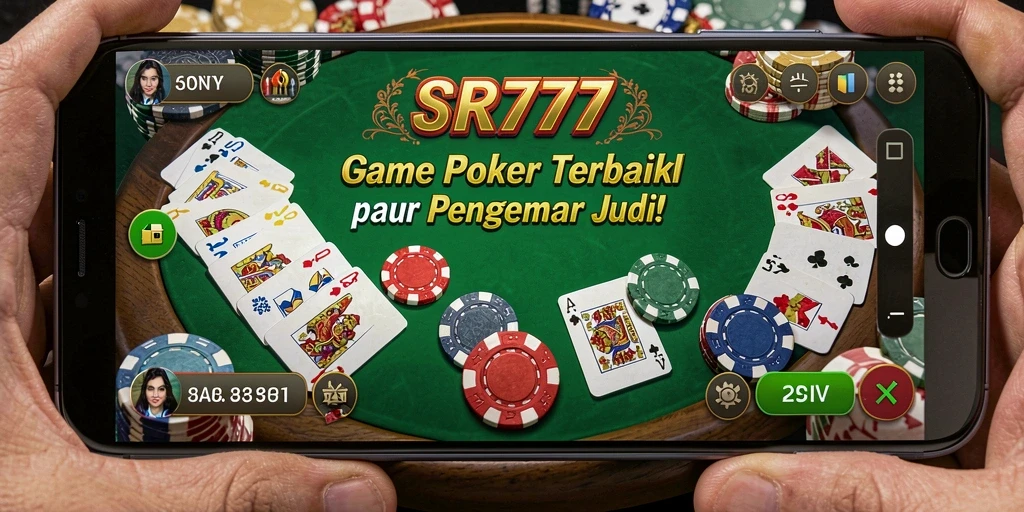 Tangkapan layar SR777 dengan tampilan permainan Poker yang seru.