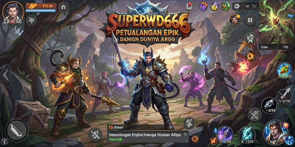 Tampilan gameplay seru di dunia <strong>SUPERWD666</strong> yang penuh tantangan.