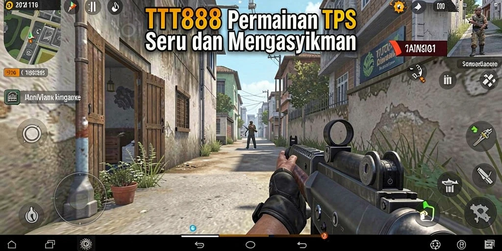 Screenshot gameplay TTT888 menunjukkan aksi pertempuran yang mendebarkan.