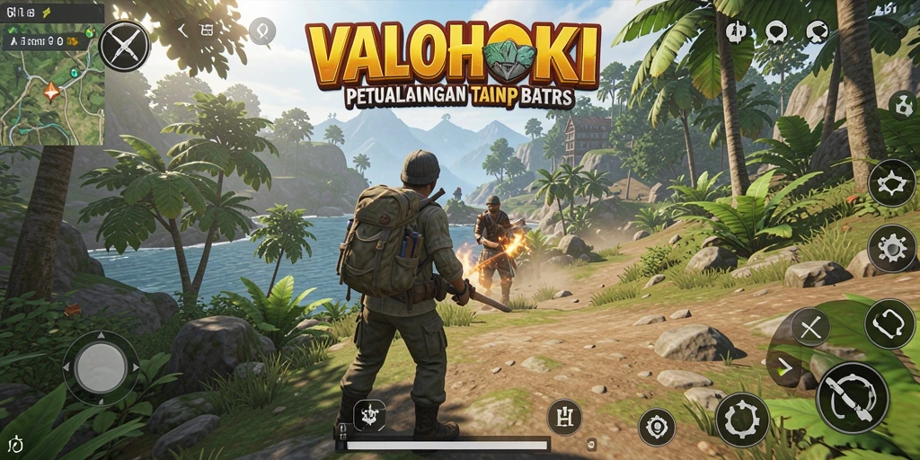 Gameplay VALOHOKI menampilkan petualangan di dunia terbuka yang menakjubkan.