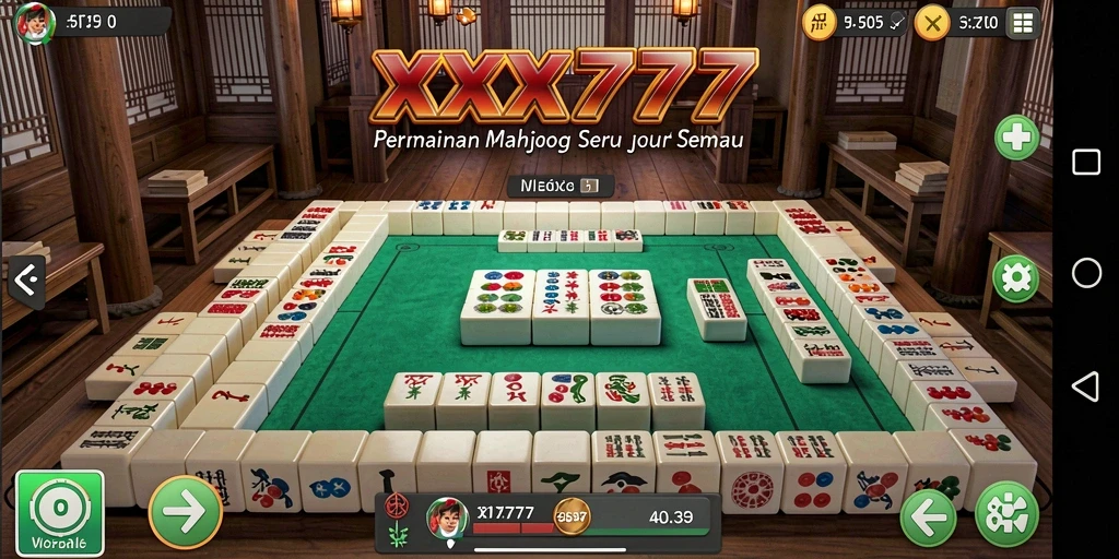 Tampilan gameplay Mahjong yang menarik dalam XXX777.