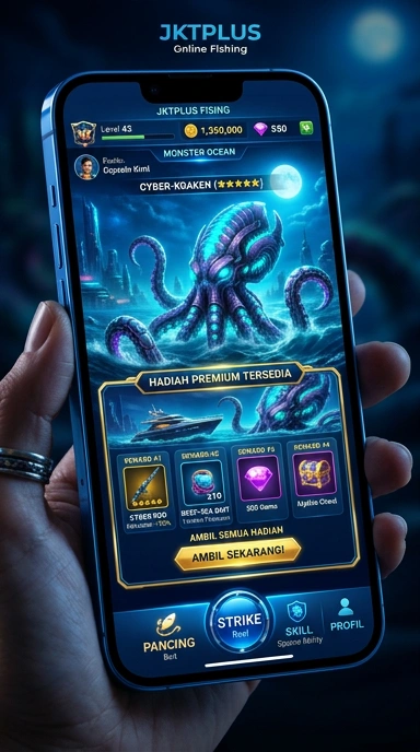 Tampilan aplikasi jktplus di perangkat Android.